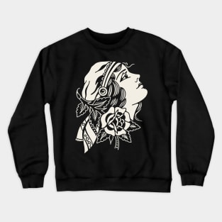 Lady Head Crewneck Sweatshirt